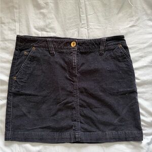 Vineyard Vines Navy Blue Corduroy Mini Skirt